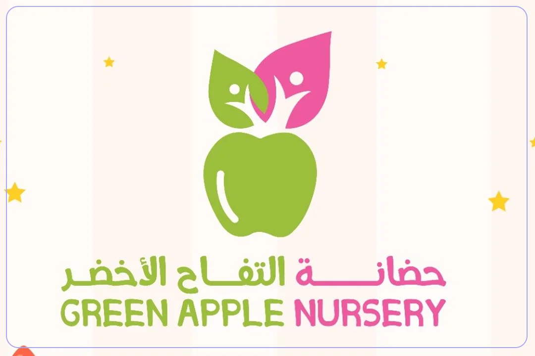 لوجو روضة التفاح الأخضر mdares.ai